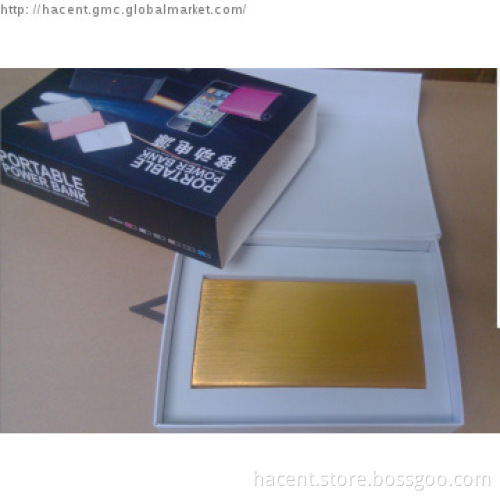 10000mah superb slim dual usb gold 5s power bank with polymer battery